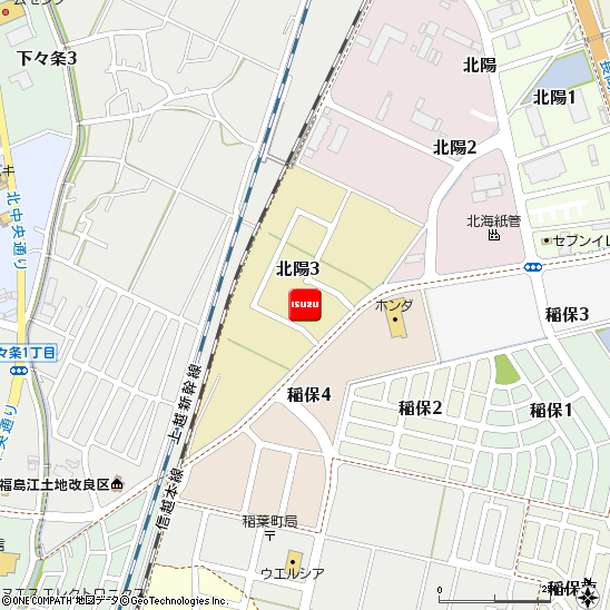 新潟いすゞ自動車株式会社・長岡支店付近の地図